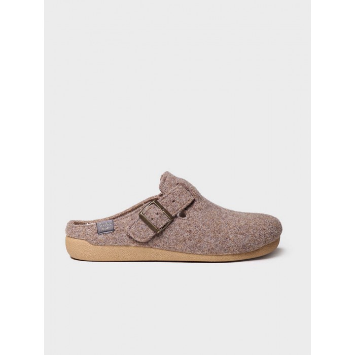 Slipper Norton. AW23 Calzado unisex candelascloset. Zapatilla de casa en tejido fieltro. Marca Toni Pons. Made in Spain.