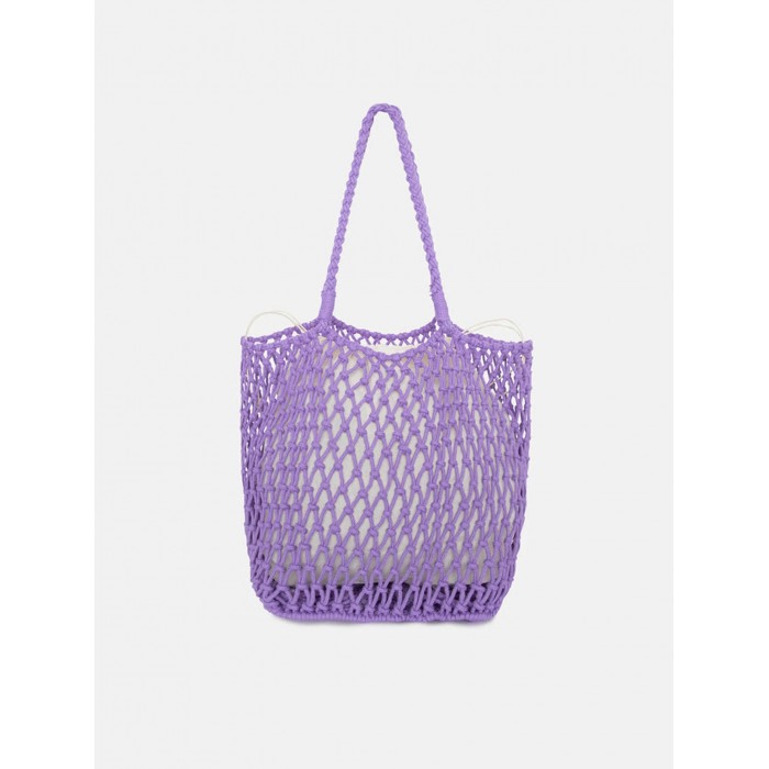 Bolso de mujer Risa Lila. Accesorios SS24 Compañía Fantástica en candelascloset. Asas largas y forro interior.