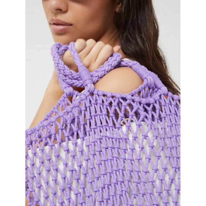 Bolso de mujer Risa Lila. Accesorios SS24 Compañía Fantástica en candelascloset. Asas largas y forro interior.