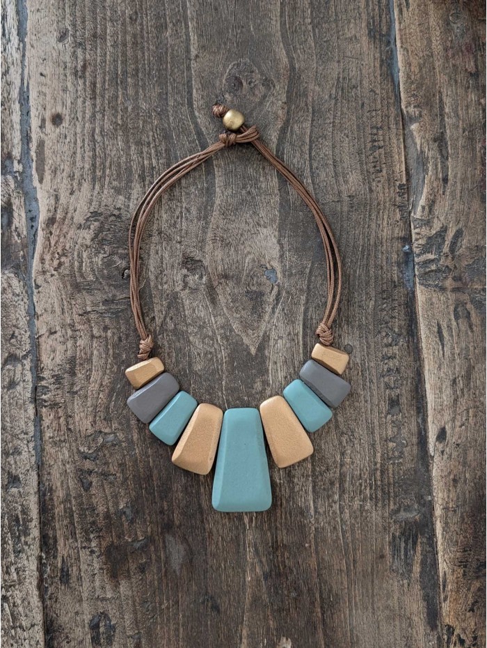 COLLAR MOAI BLUE