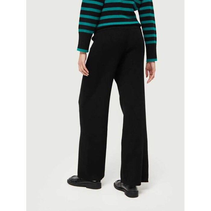 Pantalón largo mujer Doris. Colección AW24 Compañía Fantástica en candelascloset. Tejido de punto negro y cintura elástica.