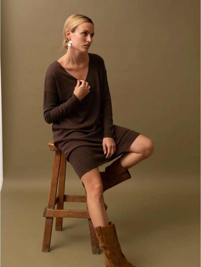 VESTIDO PENSIVE BROWN POEMS 2