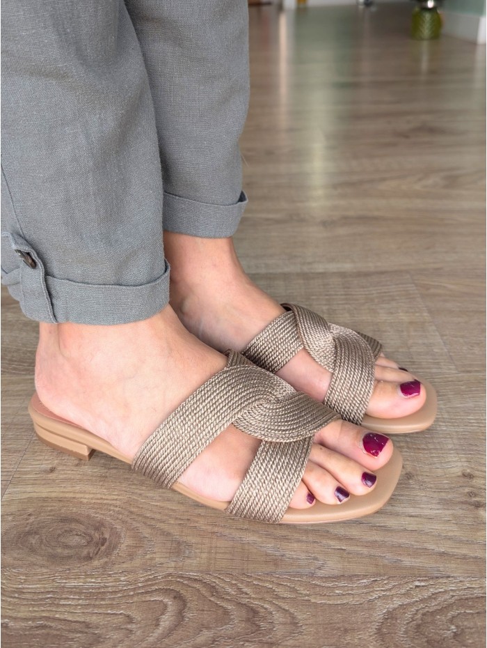 SANDALIA VEGA CAMEL BIBILOU 2