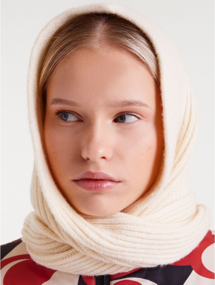 BUFANDA BEANIE ECRU... 2