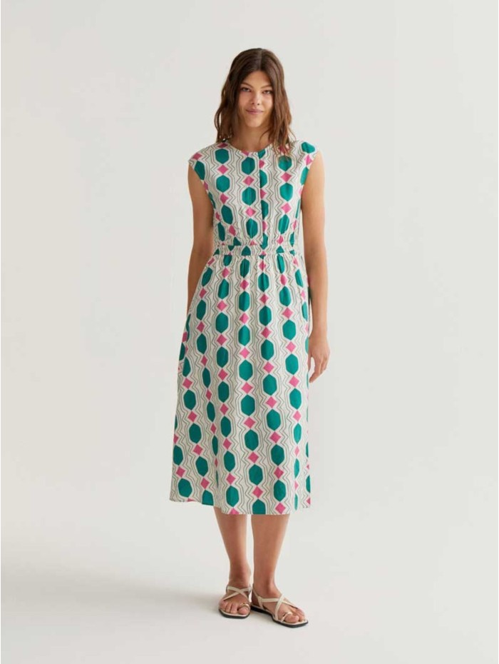 VESTIDO GEOMETRIC MIDI...
