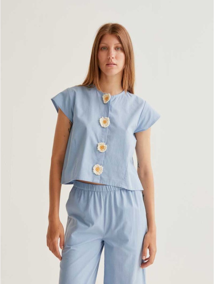BLUSA FLOWER BLUE COMPAÑÍA...