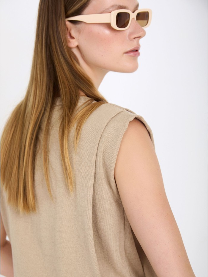 TOP MERLIN BEIGE SKATÏE 2