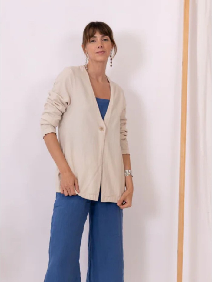 CHAQUETA COLLECTIVE ECRU POEMS 2