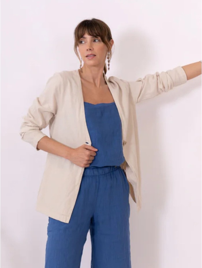 CHAQUETA COLLECTIVE ECRU POEMS