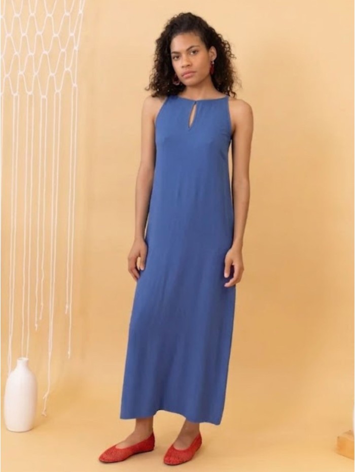 VESTIDO INFINITE BLUE POEMS