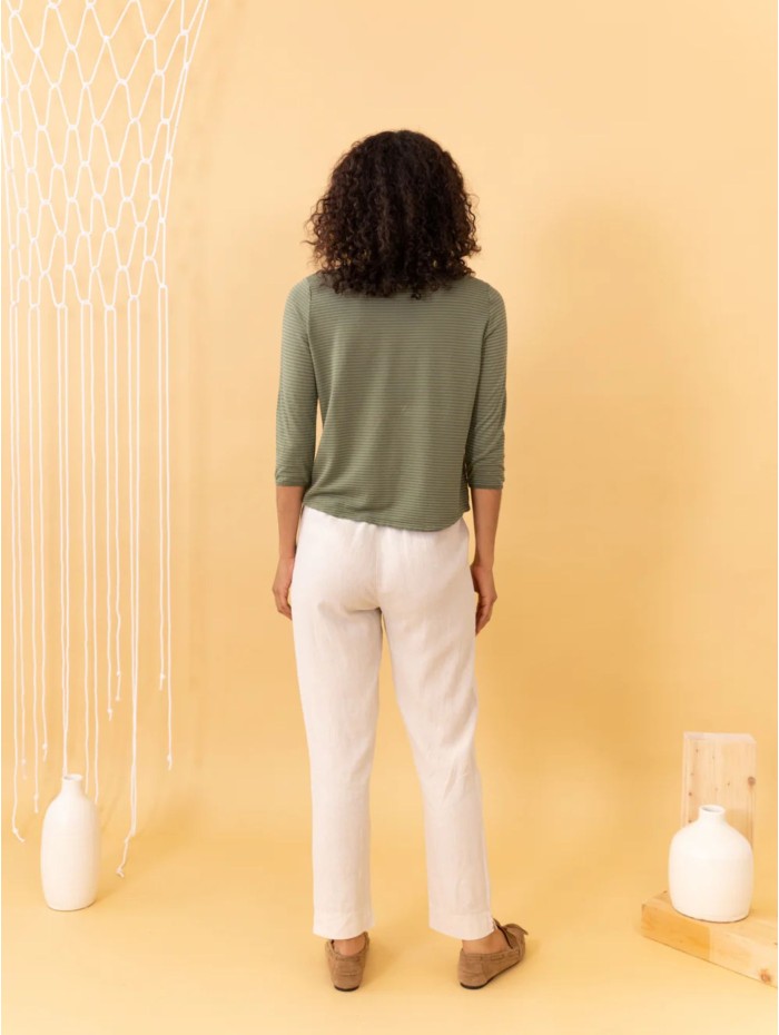 PANTALÓN FIT ECRU POEMS 2