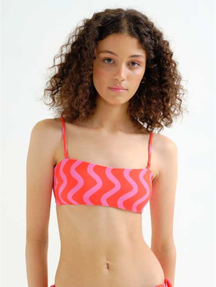 TOP BIKINI RED WAVE...