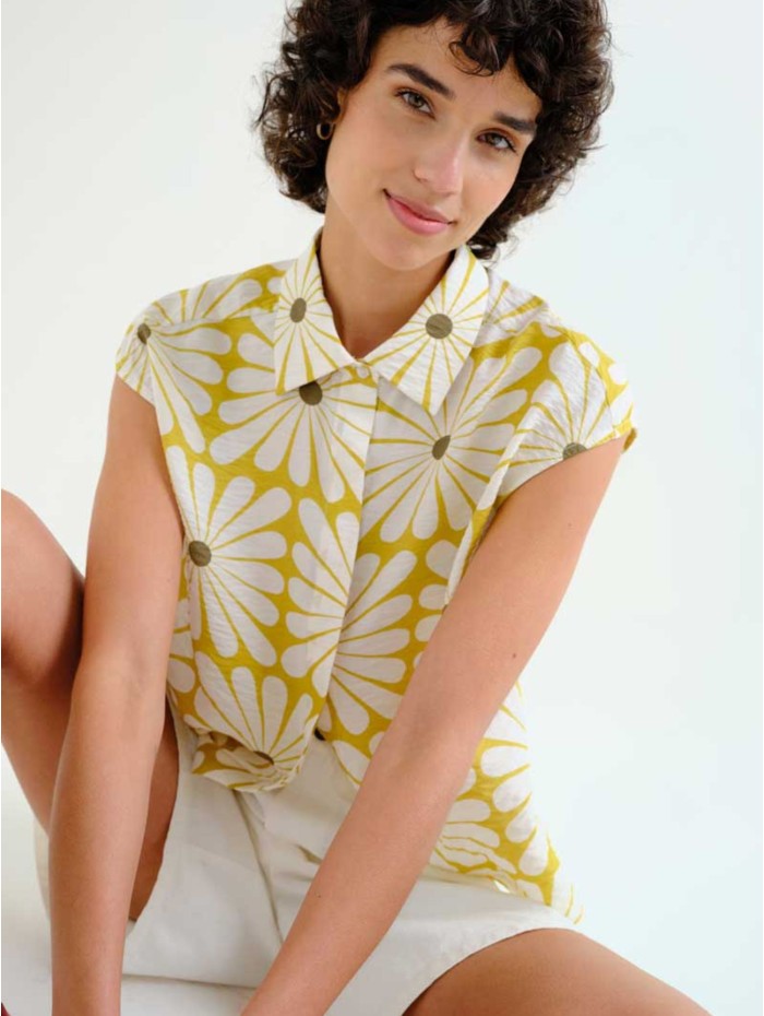 CAMISA OLIVE FLOWER... 2