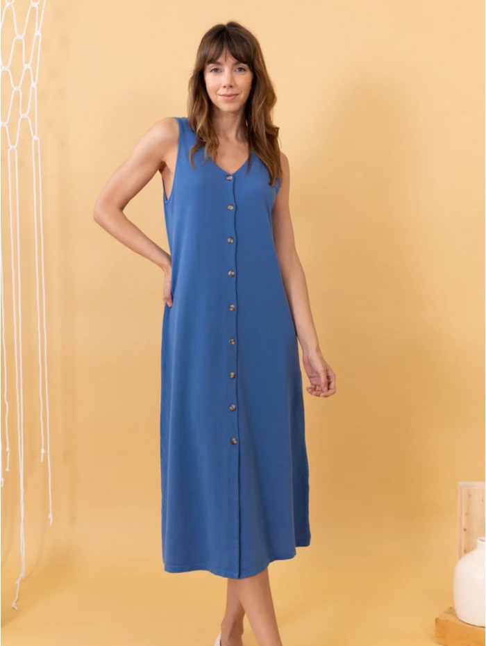 VESTIDO STRONG BLUE POEMS