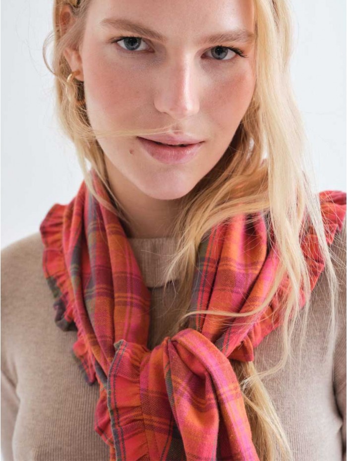 BANDANA PINK PLAID COMPAÑÍA...